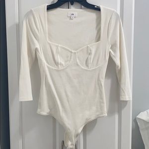LPA white bodysuit